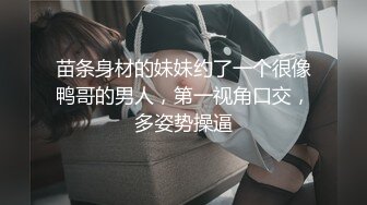 苗条身材的妹妹约了一个很像鸭哥的男人，第一视角口交，多姿势操逼