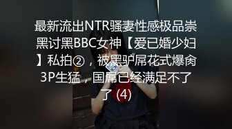 最新流出NTR骚妻性感极品崇黑讨黑BBC女神【爱已婚少妇】私拍②，被黑驴屌花式爆肏3P生猛，国屌已经满足不了了 (4)