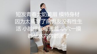 短发青春大奶美眉 模特身材 因为太高除了前男友没有性生活 小脸绯红很害羞 小穴一摸都是水内内都湿了