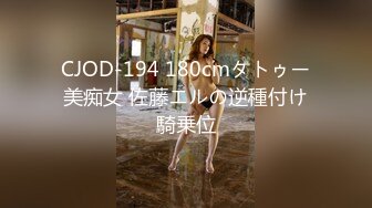 CJOD-194 180cmタトゥー美痴女 佐藤エルの逆種付け騎乗位