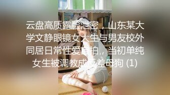 云盘高质露脸泄密，山东某大学文静眼镜女大生与男友校外同居日常性爱自拍，当初单纯女生被调教成反差母狗 (1)