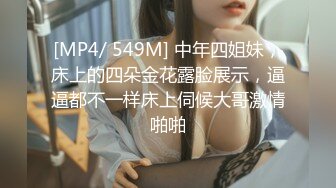 [MP4/ 549M] 中年四姐妹，床上的四朵金花露脸展示，逼逼都不一样床上伺候大哥激情啪啪