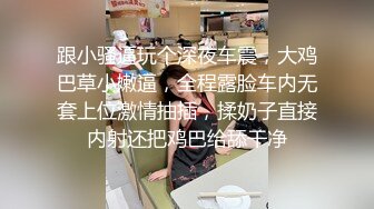 跟小骚逼玩个深夜车震，大鸡巴草小嫩逼，全程露脸车内无套上位激情抽插，揉奶子直接内射还把鸡巴给舔干净