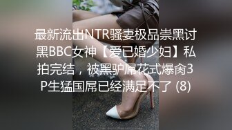 最新流出NTR骚妻极品崇黑讨黑BBC女神【爱已婚少妇】私拍完结，被黑驴屌花式爆肏3P生猛国屌已经满足不了 (8)