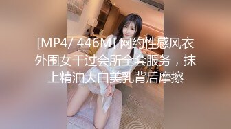 [MP4/ 446M] 网约性感风衣外围女干过会所全套服务，抹上精油大白美乳背后摩擦