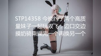 STP14358 今晚约了两个高质量妹子一起玩双飞，边口交边摸奶骑乘操完一个再换另一个