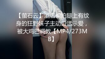 【萤石云】酒店偷拍腿上有纹身的狂野妹子主动口活示爱，被大鸡巴调教【MP4/273MB】