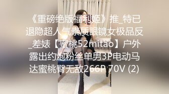 《重磅绝版福利姬》推_特已退隐超人气素质眼镜女极品反_差婊【蜜桃52mitao】户外露出约炮粉丝单男3P电动马达蜜桃臀无敌266P 70V (2)